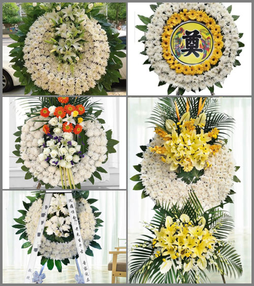 山西晋中灵石县段纯镇逯家庄村花圈速递
